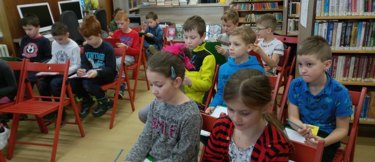 Druhá třída v knihovně