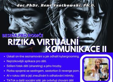 Obrázek k aktualitě Pozvánka na besedu Rizika virtuální komunikace